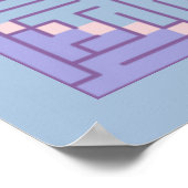 迷路パッチワーク ポスター (角)