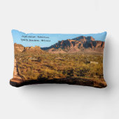 迷路マウンテンアリゾナ砂漠ダートロード ランバークッション (正面)