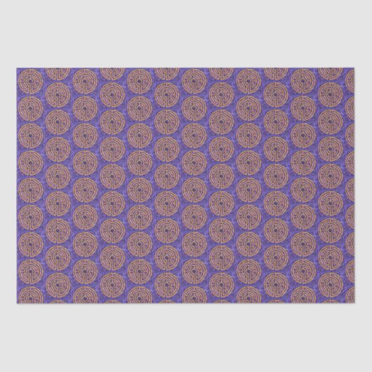 迷路モザイクティッシュペーパー 薄葉紙 (正面)