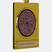 迷路モザイクバナーオーナメント ゴールドプレートバナーオーナメント (右)