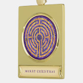 迷路モザイクバナーオーナメント ゴールドプレートバナーオーナメント (左)