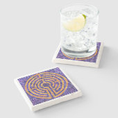 迷路モザイク大理石コースター ストーンコースター (横)