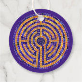 迷路モザイク2"丸い糸ラベル フェイバータグ (裏面)
