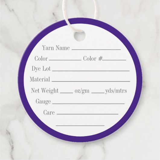 迷路モザイク2"丸い糸ラベル フェイバータグ (正面)