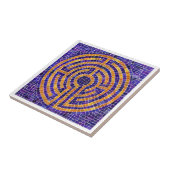 迷路モザイク4.25x4.25セラミックタイル – 白 タイル (側面)