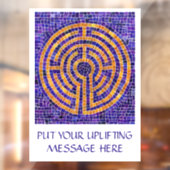 迷路モザイク8x11窓の固定+文字 ウィンドウサイン (シート2)