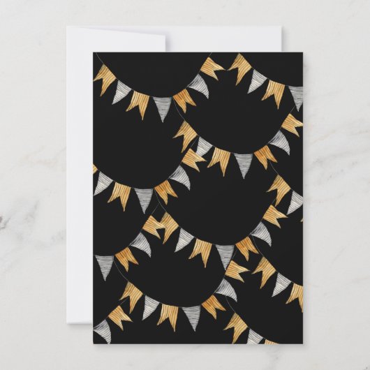 迷路幽霊のよく出るハロウィーン秋誕生日パーティー 招待状 (裏面)