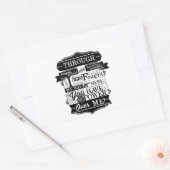 迷路引用文私に力がない 長方形シール (封筒)