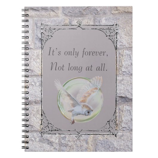 迷路永遠にフクロウのみ ノートブック (正面)