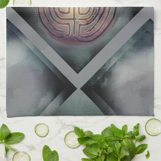 迷路記号 キッチンタオル (折り畳み)