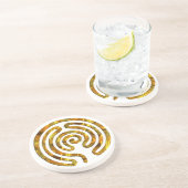 迷路金ゴールド |独自の背景を作成する コースター (側面)