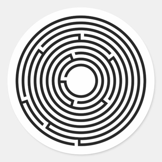 迷路 ラウンドシール (正面)