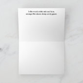 迷路-平穏--を牧草を食べているヒツジ カード (内部)