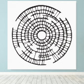 迷路/抽象化/アトミニマルール キャンバスプリント (インサイチュ (ウッドフロア))