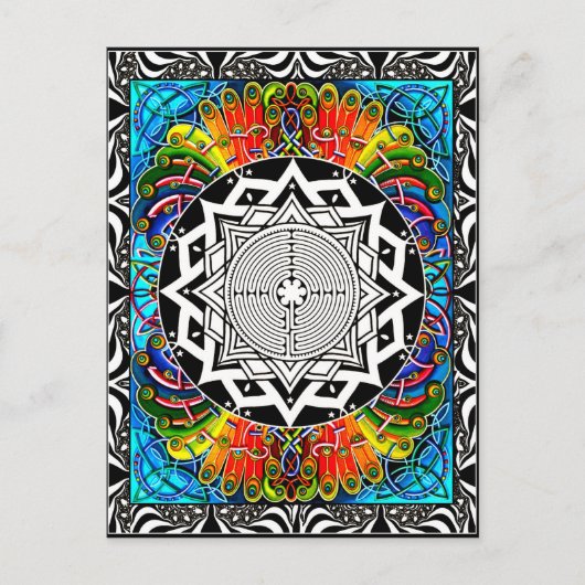 迷路、最も抵抗の少ない道 ポストカード (正面)