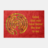 迷路/迷路 – 金ゴールド+あなたの背後。&アイディア ドアマット (正面)