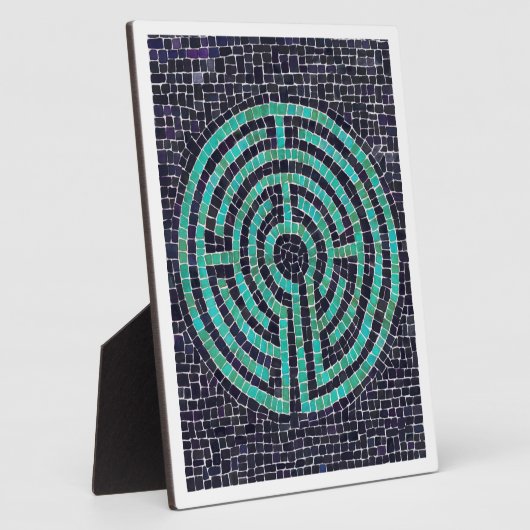 迷路III 8x10イーゼル付きプラーク – 白 フォトプラーク (側面)