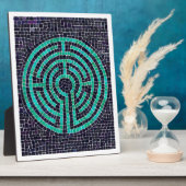 迷路III 8x10イーゼル付きプラーク – 白 フォトプラーク (側面)