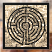 迷路V 12x12窓のラッキング – 黒 ウィンドウサイン (シート2)