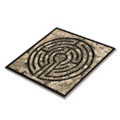 迷路V 6x6セラミックタイル – 黒 タイル (側面)