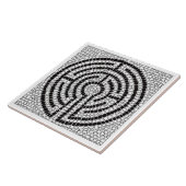 迷路VII 6x6セラミックタイル – 白 タイル (側面)