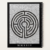 迷路VII 8.5x11プランナー+文字/黒 プランナー手帳 (裏面)