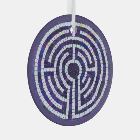 迷路VIIIガラスサークルオーナメント ガラスオーナメント (正面右)