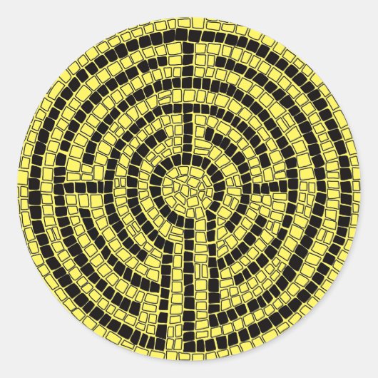 迷路XVラージラウンドステッカー ラウンドシール (正面)