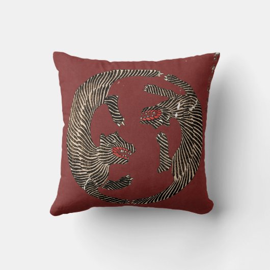 追いかけるタイガース田口田茂木麻留音 クッション (裏面)