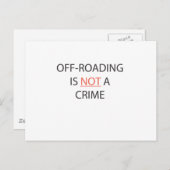 追い払いは犯罪ではない ポストカード (正面/裏面)