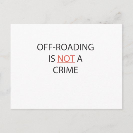 追い払いは犯罪ではない ポストカード (正面)