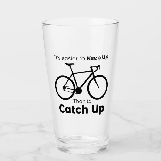 追い詰めるよりも追い詰め保る方がサイクリング タンブラーグラス (正面)