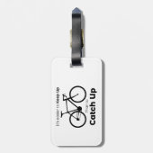 追い詰めるよりも追い詰め保る方がサイクリング ラゲッジタグ (裏面縦)