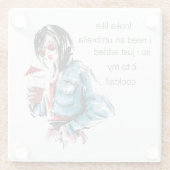 追加された傘コースター澄んター ガラスコースター (裏面)