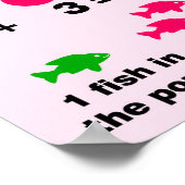 追加と減算{ポスター/いかりグラフ} ポスター (角)