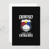 追加のご飯はフィリピンで頼んだろ 招待状 (正面/裏面)