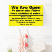 追加のルールで署名を開きます 横断幕 (インサイチュ)