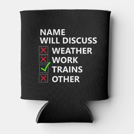 追加の名前が議論する – 電車の蒸気ディーゼルモデル 缶クーラー (正面)