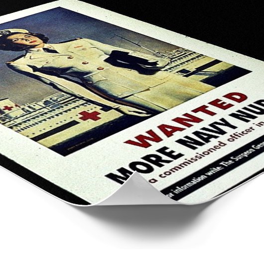 追加の海軍のナース ポスター (角)