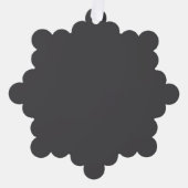 追加の要素やテクスチャのない濃い青色の四角形 オーナメントカード (正面)