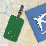 追加イニシャルモノグラムパーソナライズされたシンプル ラゲッジタグ<br><div class="desc">クリックカスタマイズは、文字をカスタマイズしたり、背景色を変更したりする場合に使用する。休日の素晴らし贈り物またはカッコいい靴下に入れて贈る小さなクリスマスプレゼント、誕生日プレゼントまたは休日の贈り物を作成する。</div>