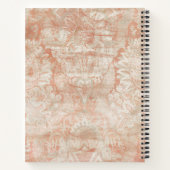 追加イニシャル |ガーネット緯糸 ノートブック (裏面)