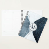 追加イニシャル |隣接抽象 プランナー手帳 (ディスプレー)