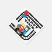 追加エージパーティータイムトレイン誕生日紙ナプキンス スタンダードカクテルナプキン (角)