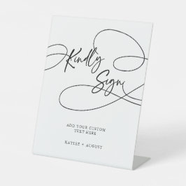 追加カスタム文字スファンシークリプト"親切に署名結婚" 台座サイン