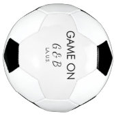 追加カップル名の結婚式パーティーの場所都市gのゲーム サッカーボール (回転)