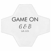 追加カップル名の結婚式パーティーの場所都市gのゲーム サッカーボール (フラット)