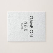 追加カップル名の結婚式パーティーの場所都市gのゲーム ジグソーパズル (横)