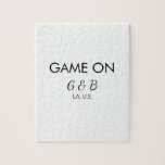 追加カップル名の結婚式パーティーの場所都市gのゲーム ジグソーパズル<br><div class="desc">デザイン</div>