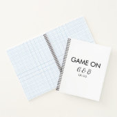 追加カップル名の結婚式パーティーの場所都市gのゲーム ノートブック (内部)